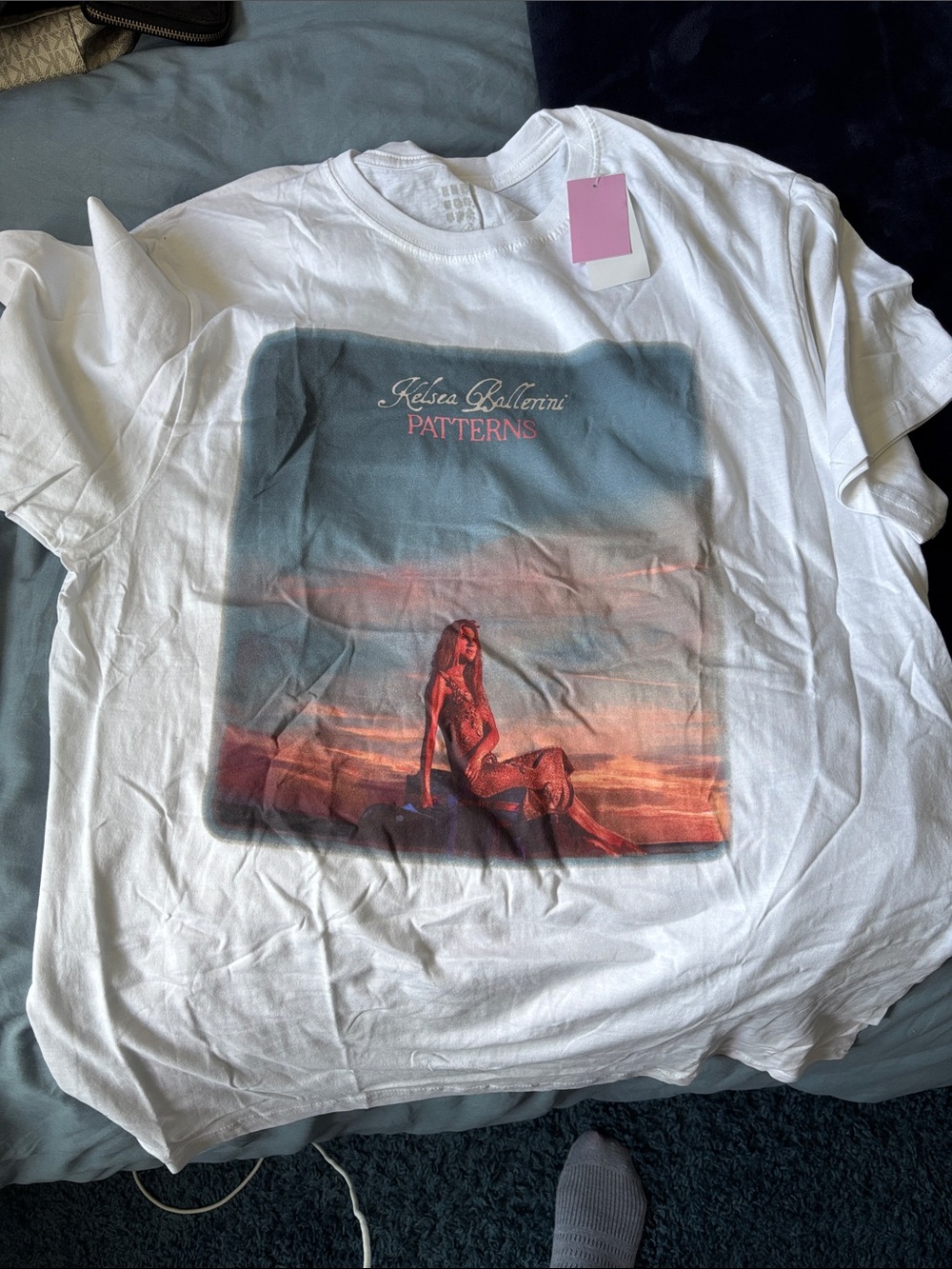 White 'Patterns' Graphic Tee